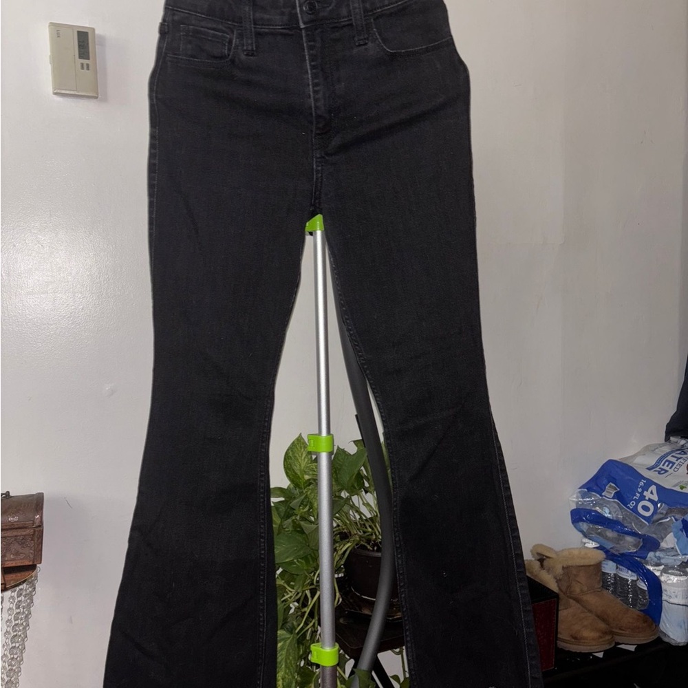 H&M Black Flare Wide Leg Jeans